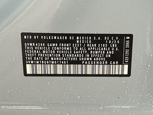New 2026 Volkswagen Jetta GLI Autobahn FWD image 35