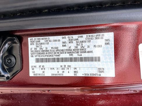 Used 2016 Ford F150 Lariat w/ Equipment Group 502A Luxury image 35