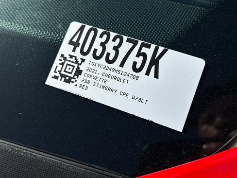 Used 2021 Chevrolet Corvette Stingray Premium Cpe w/ Z51 Performance Package image 34