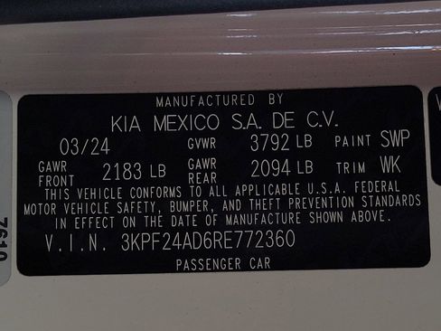 Used 2024 Kia Forte LXS w/ LXS Technology Package FWD image 33