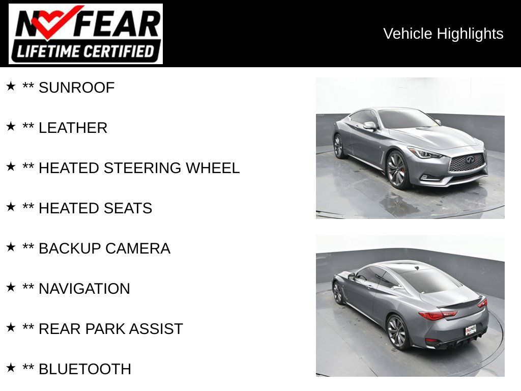 Used 2018 INFINITI Q60 Red Sport 400 AWD/4WD image 2