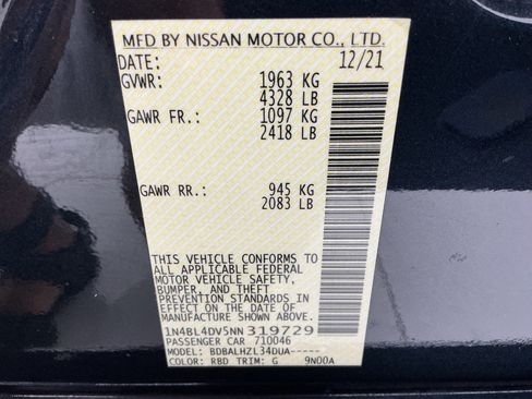 Used 2022 Nissan Altima 2.5 SV FWD image 49
