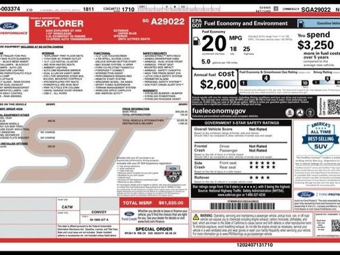 Used 2025 Ford Explorer ST AWD/4WD image 32