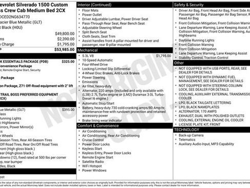 Used 2022 Chevrolet Silverado 1500 Custom Trail Boss w/ LPO, Dark Essentials Package AWD/4WD image 28