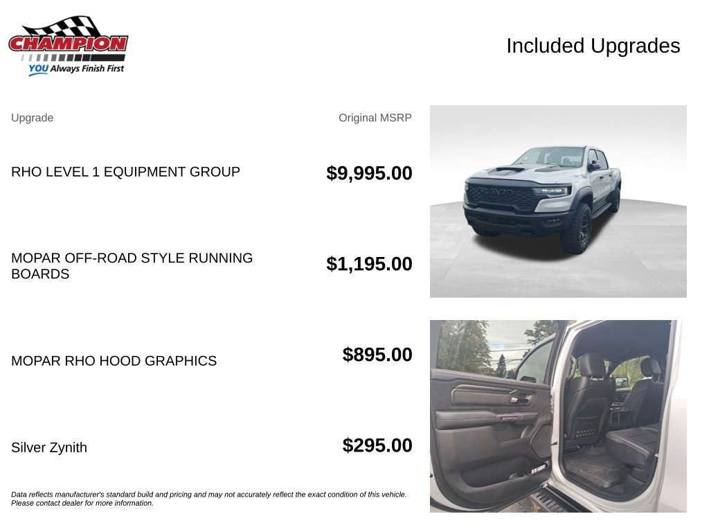 Used 2026 RAM 1500 RHO w/ RHO Level 1 Equipment Group AWD/4WD image 7