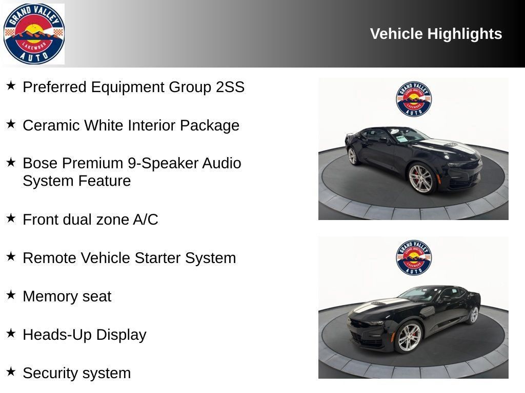 Used 2021 Chevrolet Camaro SS RWD image 2