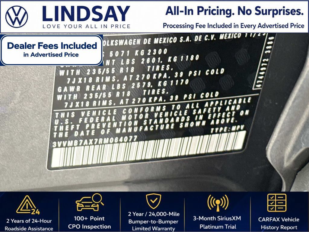 Certified 2024 Volkswagen Tiguan SE w/ Panoramic Sunroof Package AWD/4WD image 27
