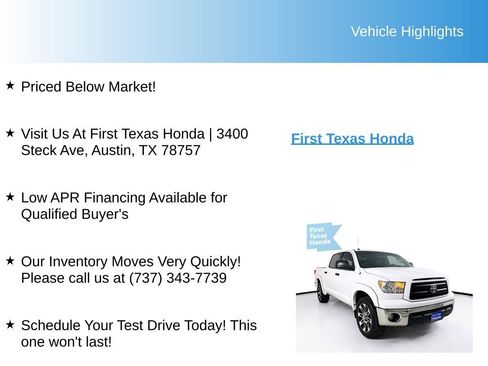 Used 2012 Toyota Tundra 2WD CrewMax w/ Tow Pkg image 9