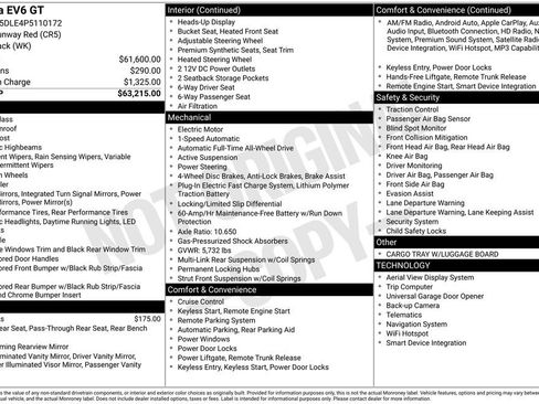Certified 2023 Kia EV6 GT AWD/4WD image 42