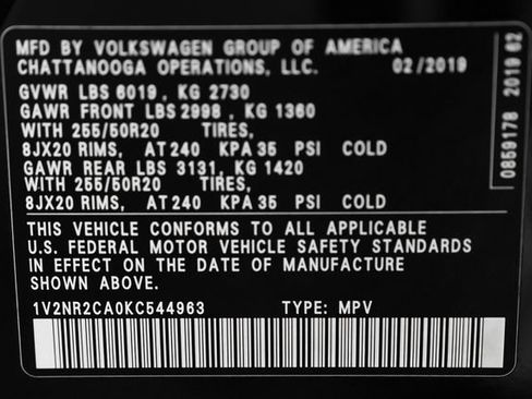 Used 2019 Volkswagen Atlas SEL Premium AWD/4WD image 53
