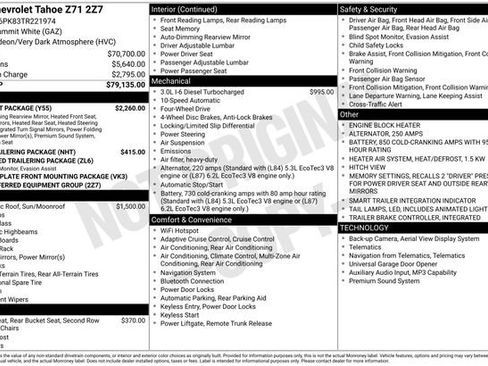Certified 2026 Chevrolet Tahoe Z71 w/ Comfort Package AWD/4WD image 13