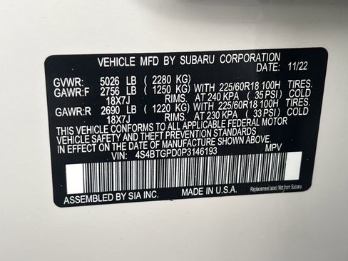 Used 2023 Subaru Outback Touring XT image 33