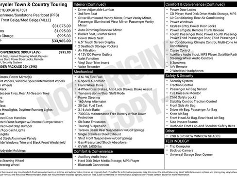 Used 2016 Chrysler Town & Country Touring w/ Driver Convenience Group image 6