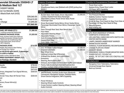 Used 2015 Chevrolet Silverado 2500 LT w/ Z71 Package, Off-Road image 7