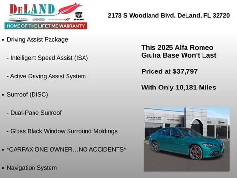 Used 2025 Alfa Romeo Giulia Veloce w/ Veloce Package AWD image 13