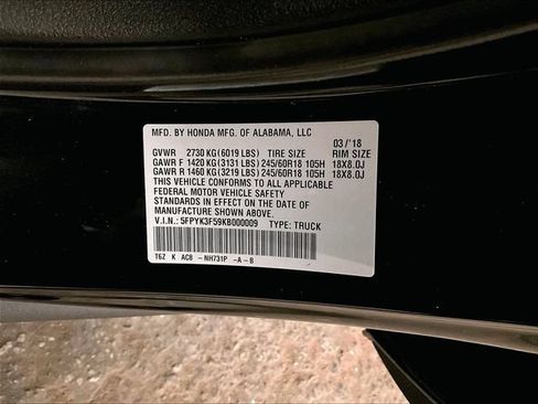 Used 2019 Honda Ridgeline RTL image 34