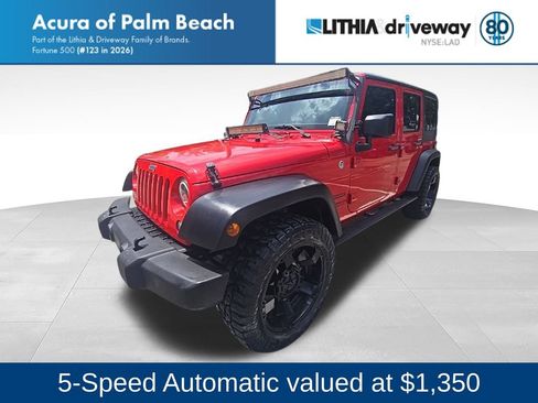 Used 2015 Jeep Wrangler Unlimited Sport w/ Connectivity Group AWD/4WD image 1