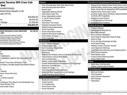 Used 2024 Toyota Tacoma SR5 AWD/4WD image 41