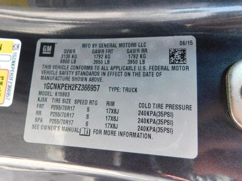 Used 2015 Chevrolet Silverado 1500 W/T w/ WT Fleet Convenience Package AWD/4WD image 25