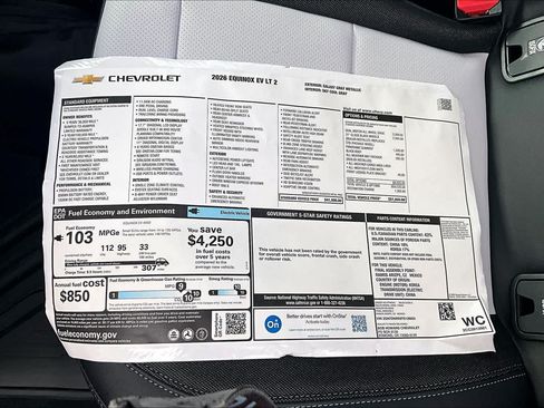New 2026 Chevrolet Equinox EV LT w/ LPO, All-Weather Mat Package AWD/4WD image 23
