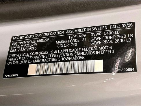 New 2026 Volvo XC60 B5 Core w/ Protection Package Premier image 8