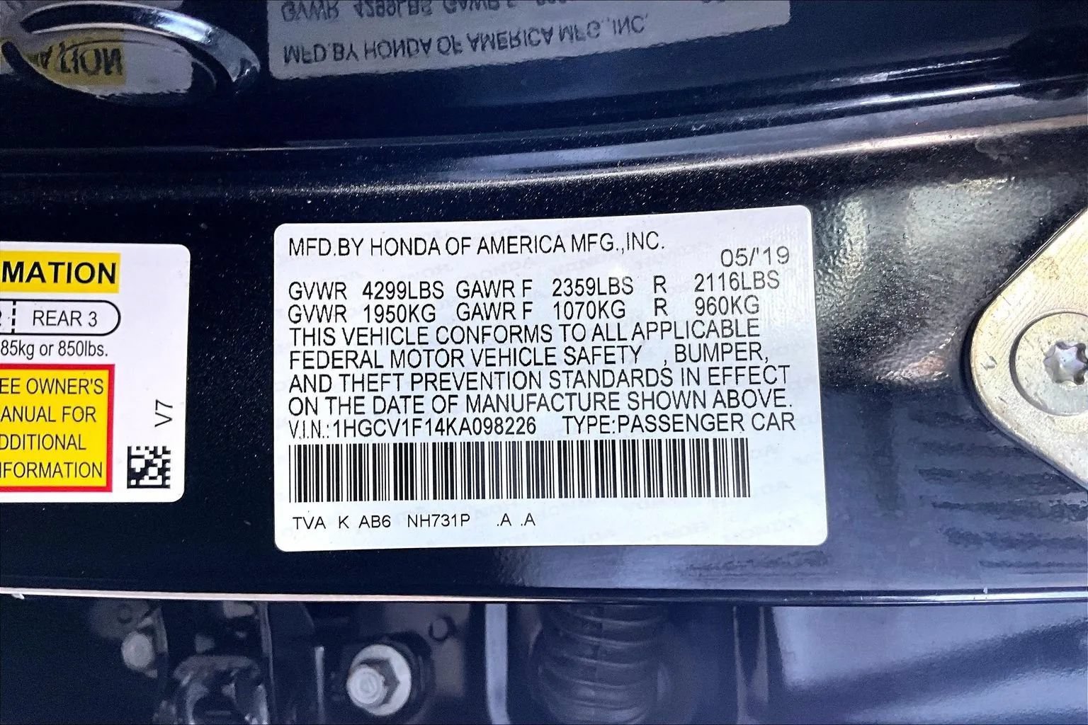Used 2019 Honda Accord LX image 16