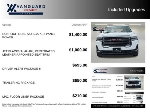 Used 2020 GMC Acadia AT4 w/ Driver Alert Package II AWD/4WD image 9