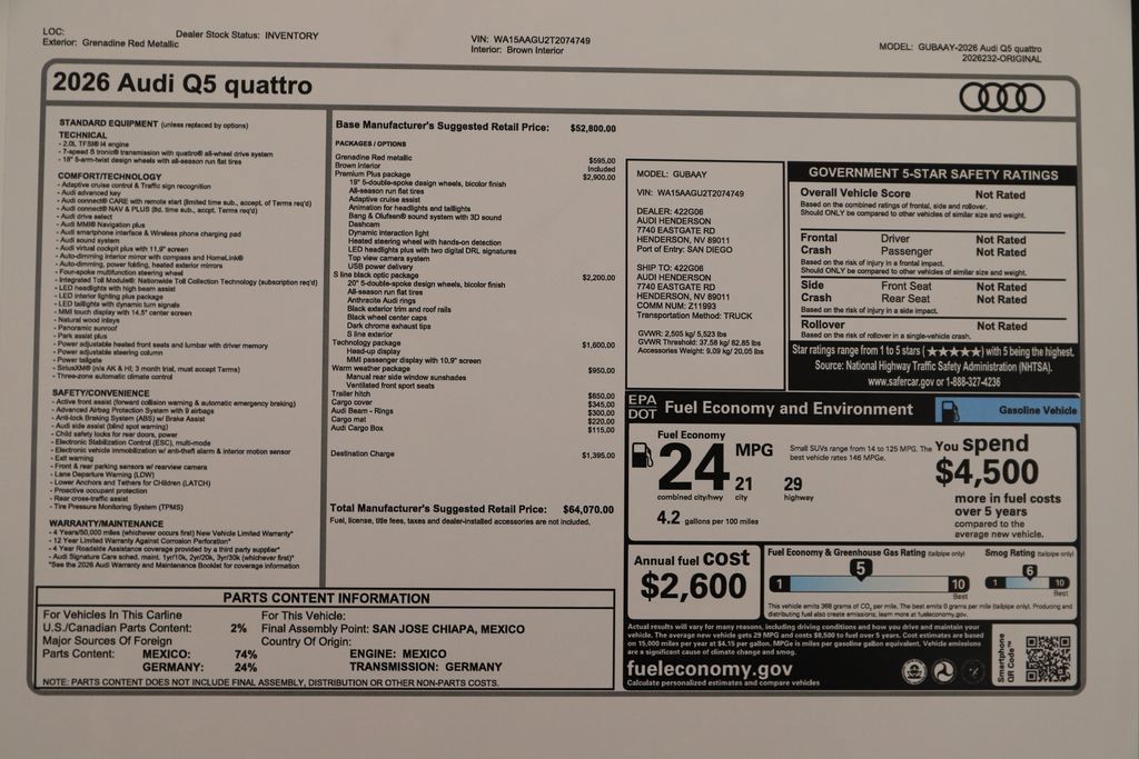 New 2026 Audi Q5 Premium Plus AWD/4WD image 32
