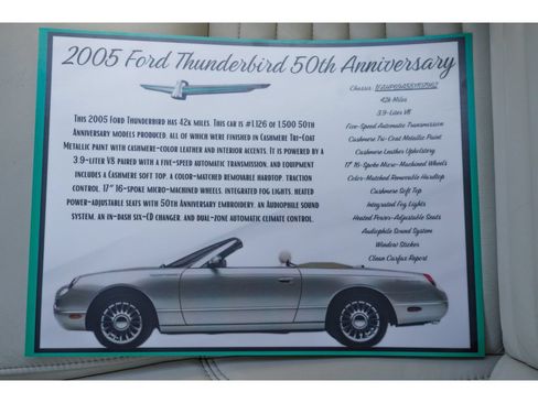 Used 2005 Ford Thunderbird 50th Anniversary RWD image 29