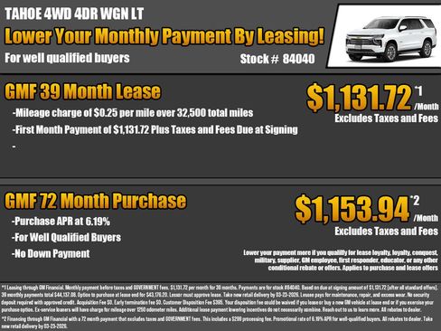 New 2026 Chevrolet Tahoe LT image 2