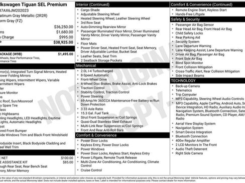Used 2018 Volkswagen Tiguan SEL Premium w/ R-Line Package FWD image 27