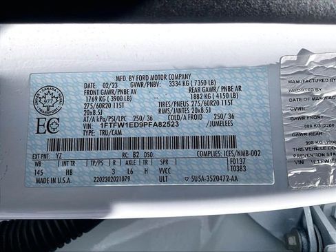 Used 2023 Ford F150 Lariat w/ Equipment Group 502A High AWD/4WD image 35