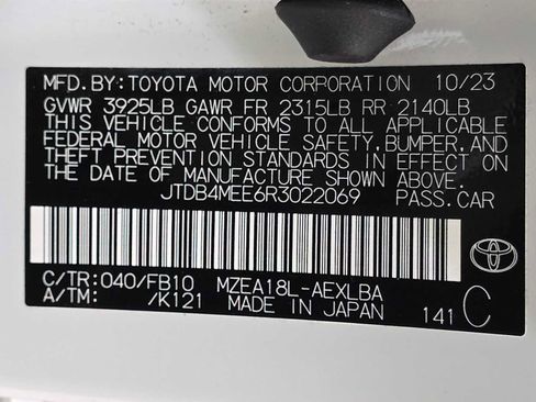 Certified 2024 Toyota Corolla LE FWD image 31