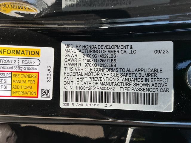 Certified 2024 Honda Accord Sport image 30