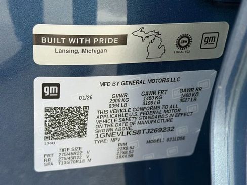 New 2026 Chevrolet Traverse RS w/ LPO, Floor Liner Package image 25