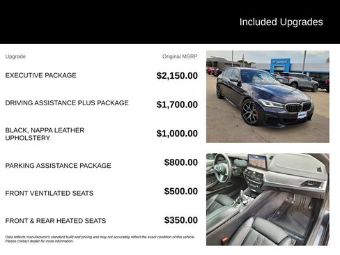 Used 2021 BMW M550i xDrive w/ Executive Package AWD/4WD image 5