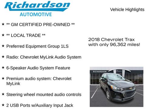 Used 2018 Chevrolet Trax LS FWD image 10
