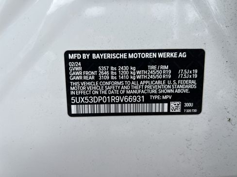 Certified 2024 BMW X3 xDrive30i w/ M Sport Package AWD/4WD image 34