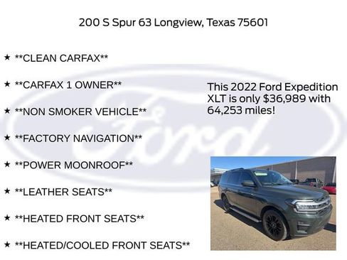 Certified 2022 Ford Expedition XLT image 6