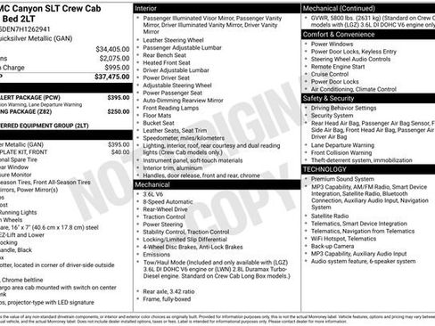 Used 2017 GMC Canyon SLT w/ Driver Alert Package RWD image 26