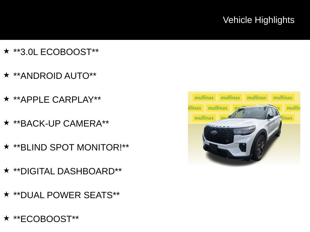 Certified 2025 Ford Explorer ST AWD/4WD image 6