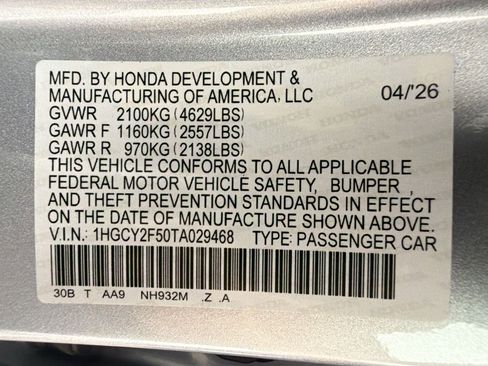 New 2026 Honda Accord Sport image 16