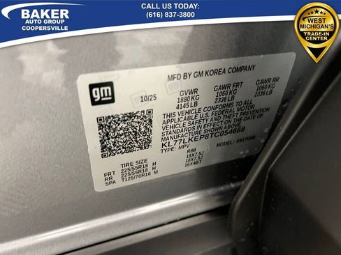 New 2026 Chevrolet Trax ACTIV w/ Sunroof Package image 33