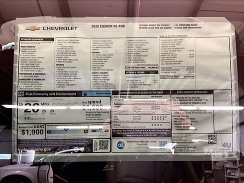 New 2026 Chevrolet Equinox RS w/ Convenience Package III image 14
