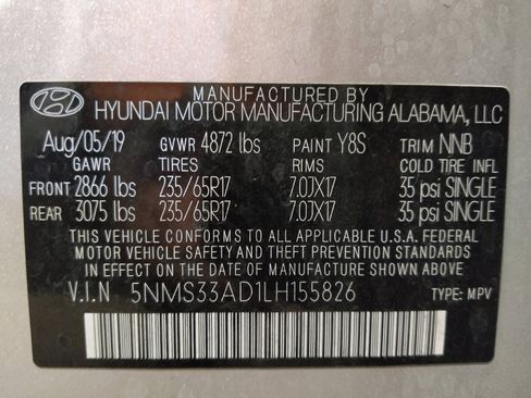 Used 2020 Hyundai Santa Fe SEL FWD image 33
