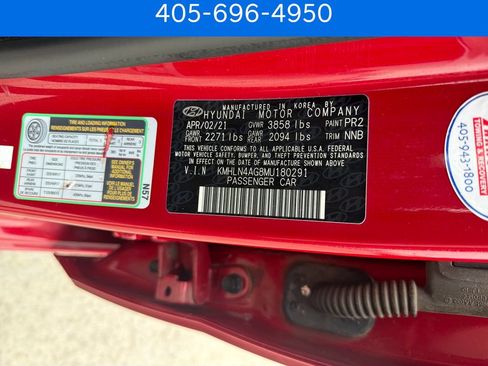 Certified 2021 Hyundai Elantra SEL w/ Convenience + Premium Package FWD image 36