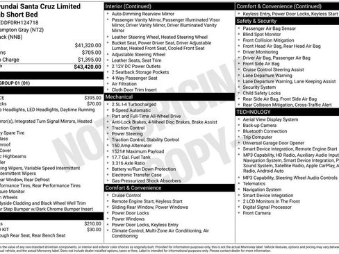 Used 2024 Hyundai Santa Cruz Limited AWD/4WD image 4