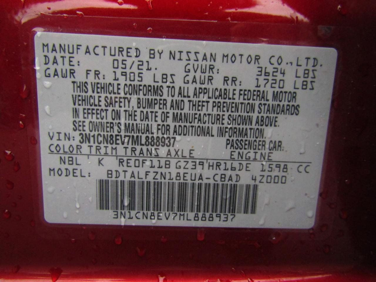 Used 2021 Nissan Versa SV FWD image 26