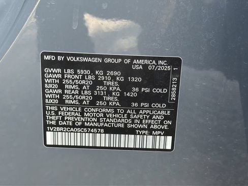 Certified 2025 Volkswagen Atlas SEL AWD/4WD image 26