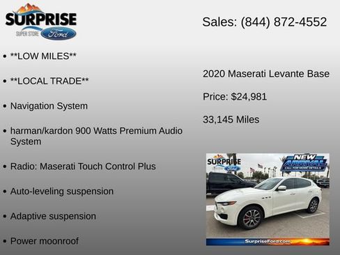 Used 2020 Maserati Levante AWD/4WD image 12